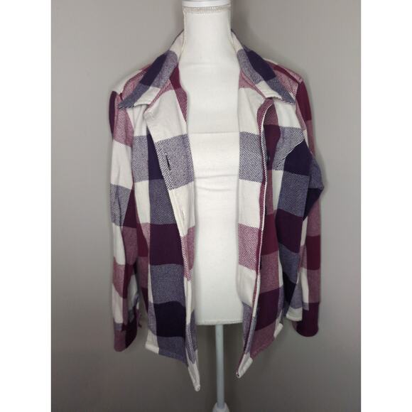 Cabela's outdoor cozy checkered plaid button up shacket xxl - Picture 2 of 8